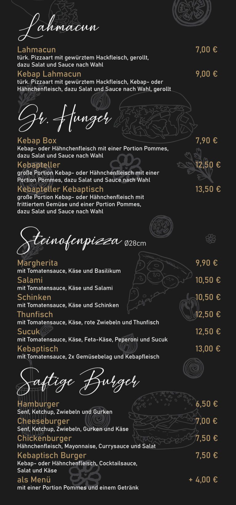 Kebaptisch - Döner Kebap, Lahmacun, Gemüse Kebap, türkische Delikatessen und mehr in Dahme